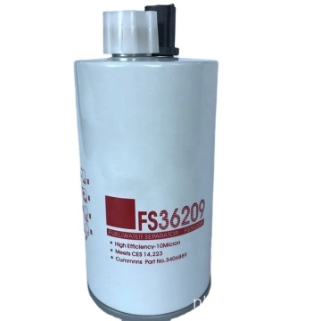 Aanpasbare graafmachine brandstoffilter waterafscheider FS36209